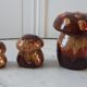 Ceramic salt/pepper trio in the 70s