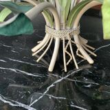 Flowered metal chandelier from the Italian 60s-70s.