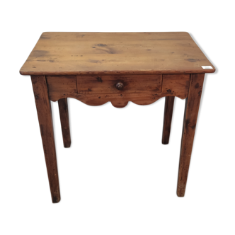 Table un tiroir en pitchpin