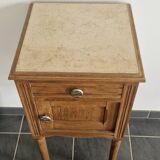 Bedside table - Louis XVI style - Solid oak
