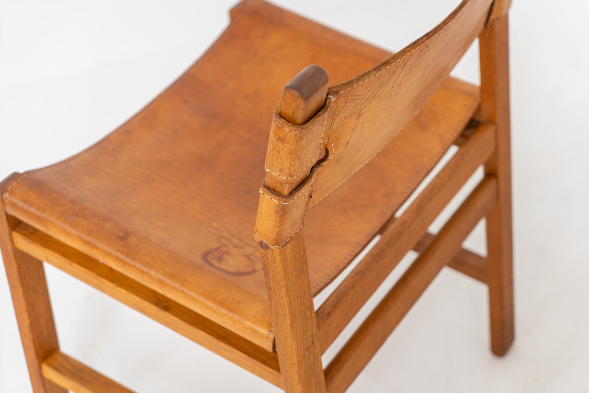 Oak & leather dining chairs