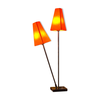 Vintage double shade floor lamp