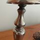 Pair of antique silver-plated candlesticks