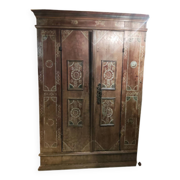 Doors of the old Alsatian wardrobe