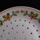 Beautiful set plate to drain strawberries in Gien earthenware