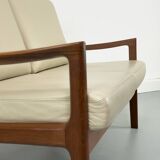 Vintage Two-Seater Senator Sofa in Teak by Ole Wanscher for Cado, 1970s