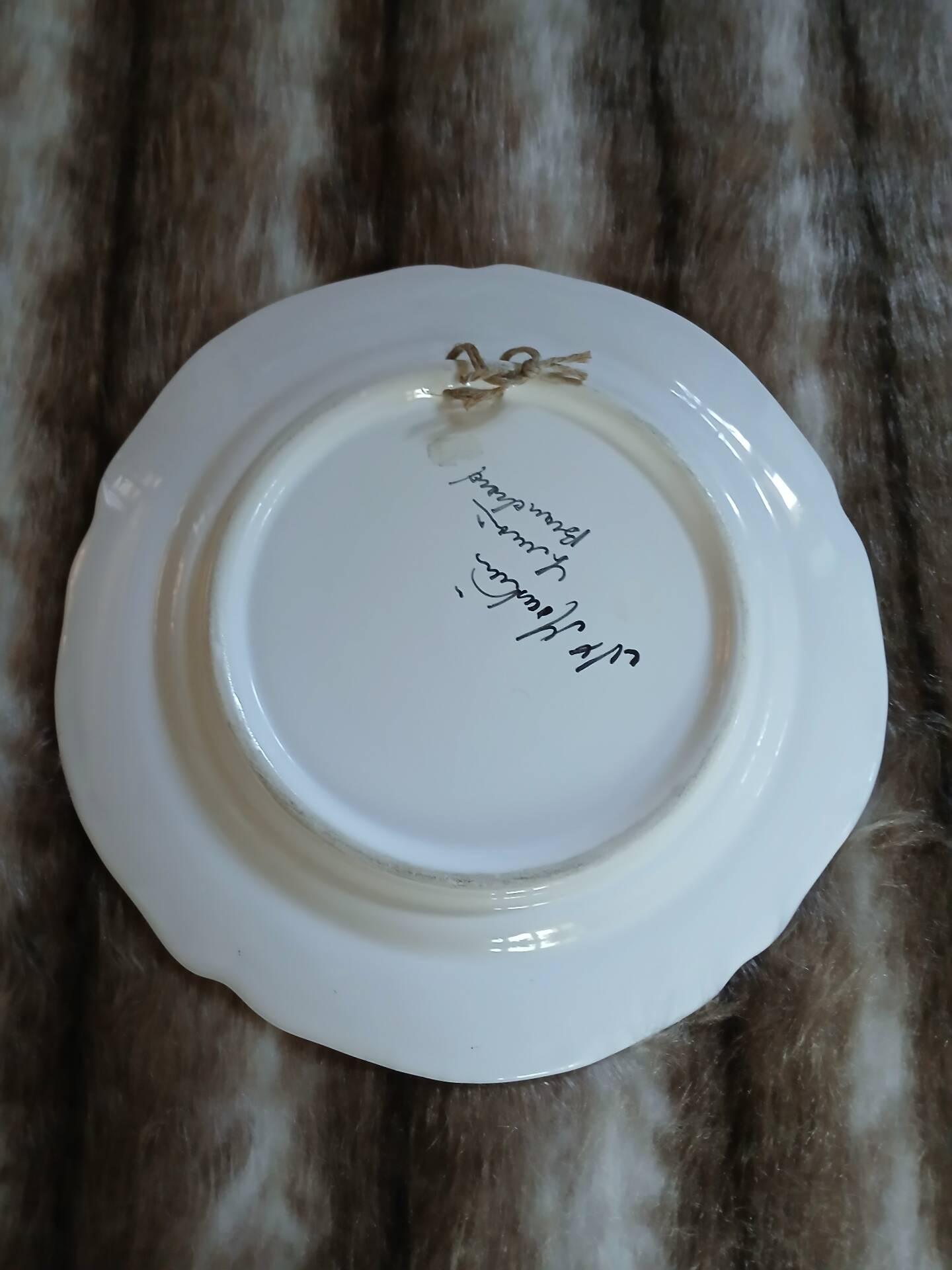 Antique Moustiers flat plate