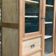 Armoire parisienne d’hôtel vitrée bois brut 1930