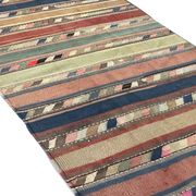 Tapis Kilim rayé, tapis tissé à plat en laine fait main, 250 x 120 cm