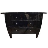 Lacquered wooden chest of drawers, David Lange, Mid-century, 1970s – France