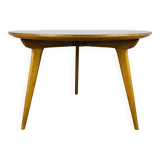 Vintage 50s tripod coffee table with compass base, Italian design