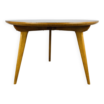 Vintage 50s tripod coffee table with compass base, Italian design