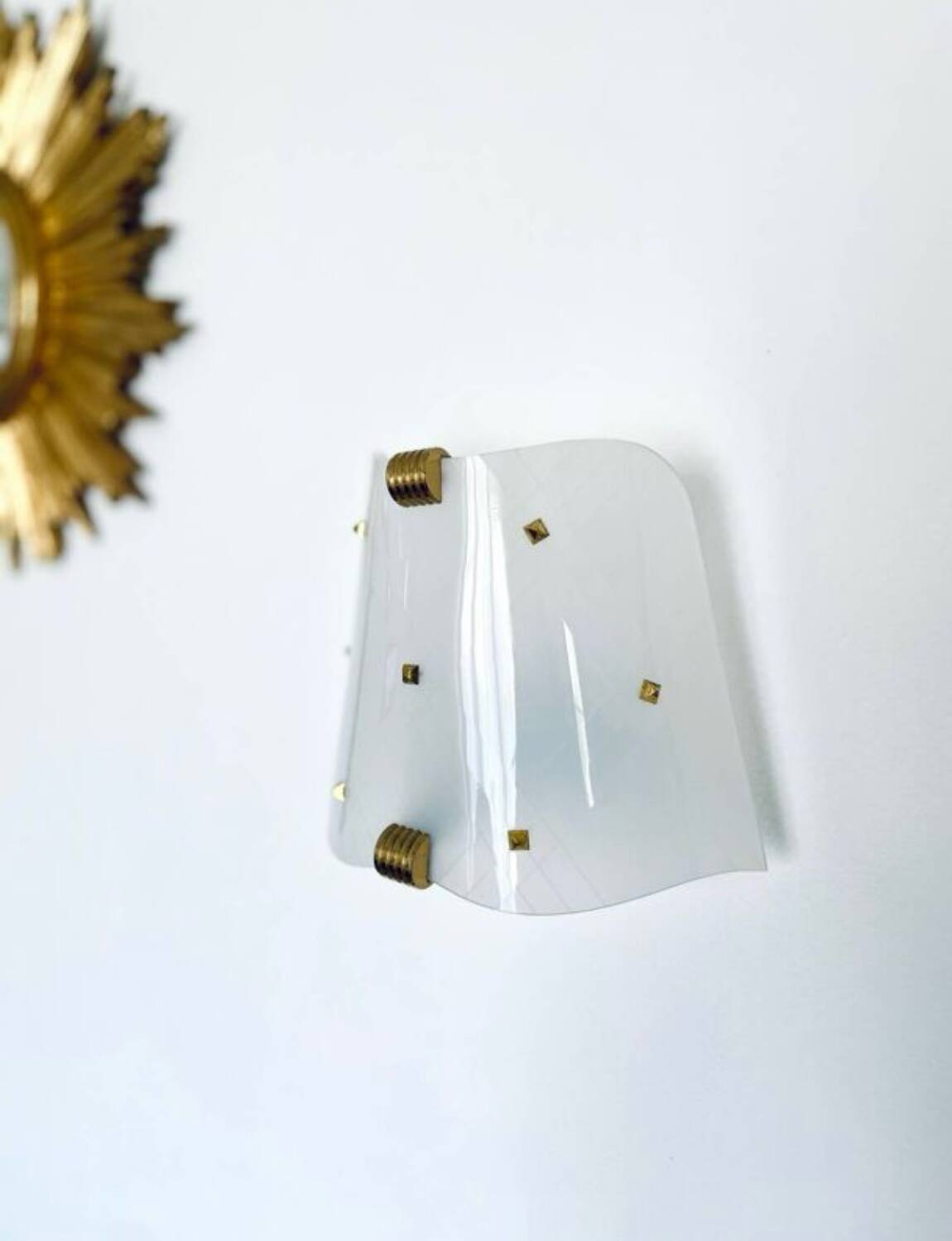 Pair of Plexiglas wall lights, 1960s