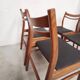 Ensemble 4 chaises scandinaves, 1960