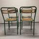 Chaises de jardin métal et bois