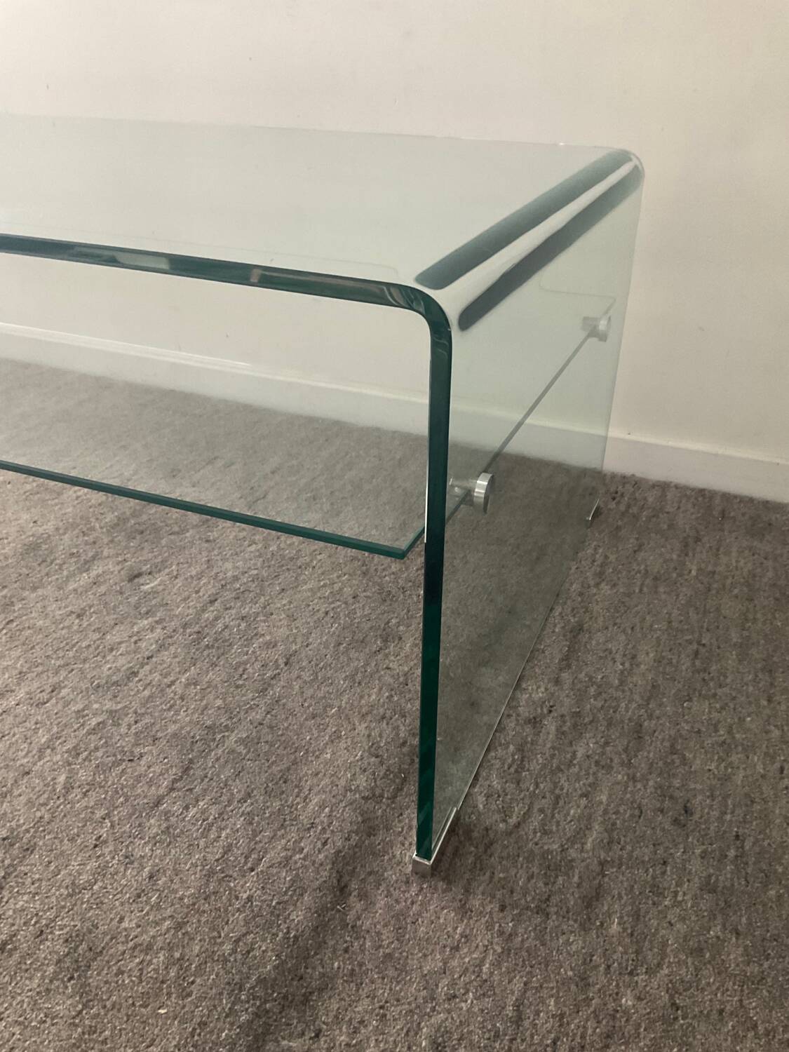 80s Glass Coffee Table