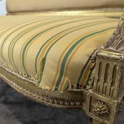 Louis XVI style canapé from the Napoleonic III era in gilded wood.