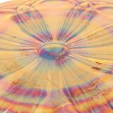 Art Deco Orange Cake Dish Mother of Pearl Pastry Dish Depression Glass