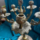 Superb rococo candelabrum. Louis XV, 5 lights. Electrified.