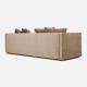 Sofa MALMO brown velour, Scandinavian design