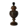 Vintage brown onyx baluster lamp foot