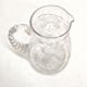 Hand-carved glass jug. France, 1950s.