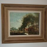 Framed reproduction Corot