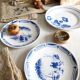 6 antique French dessert plates, Moulin des Loups, 4067
