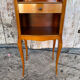 Antique nightstand louis xv style wood drawer + vintage case