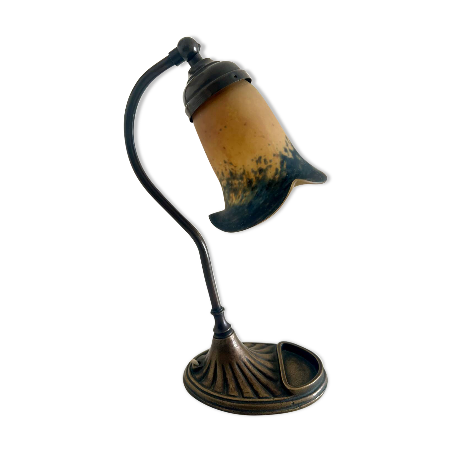 Adjustable table lamp in glass paste, 1960s