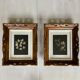 Set of two moulded wooden frames