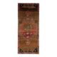 Vintage Turkish Oushak Handmade Wool Cotton Brown Runner Rug 165x417