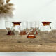 6 verres liqueur vintage