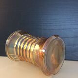 Vase pink iridescent glass