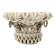 Creamy White Ceramic Fruit Bowl or Centerpiece by Charles de Boissimon