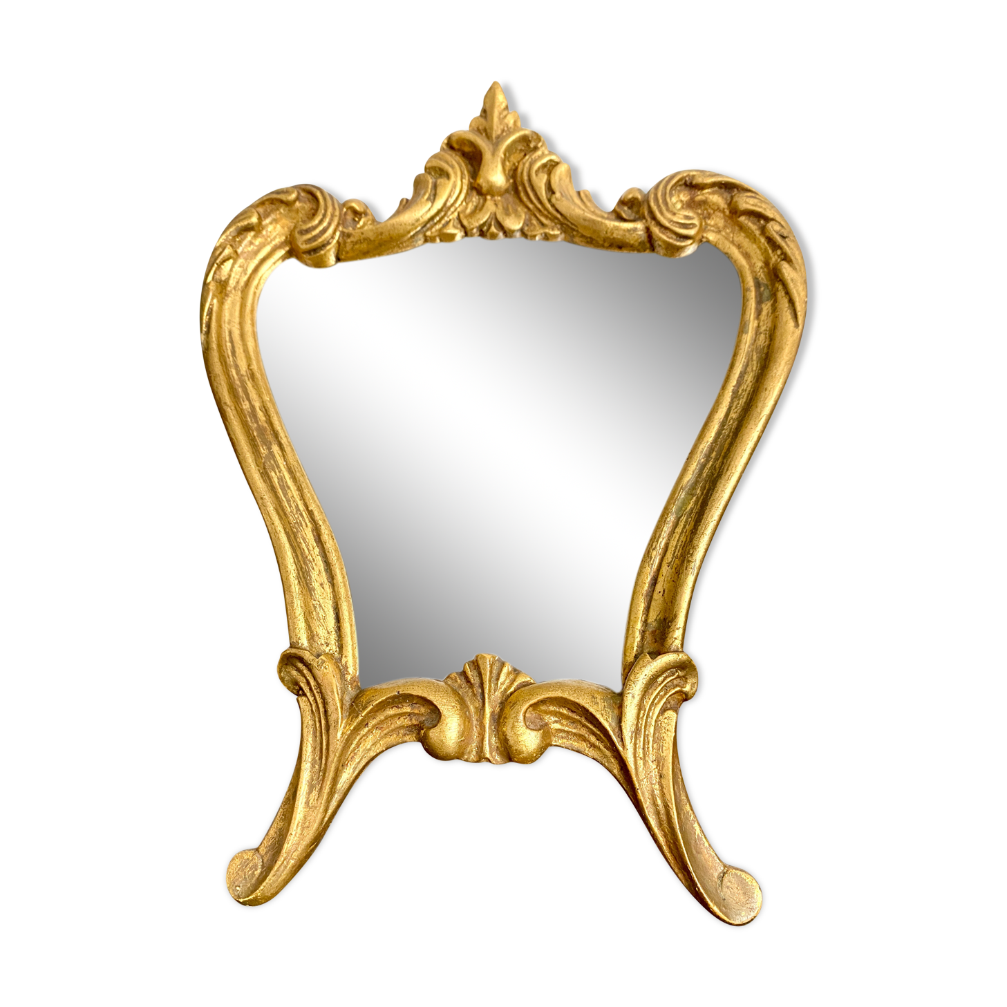 Old golden mirror