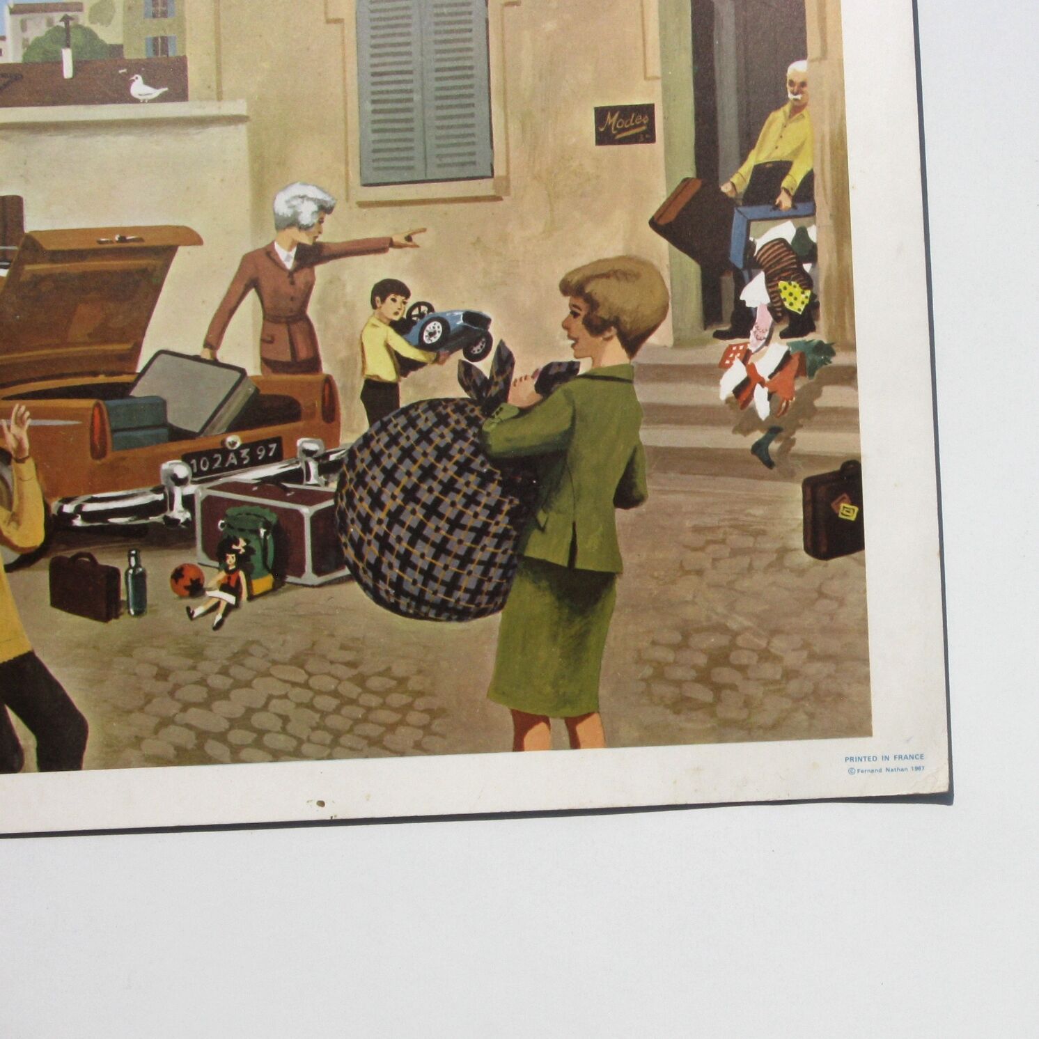 School poster Fernand Nathan 1967 - daily life n°30