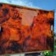 Vintage maison mercier tray in tortoiseshell lucite