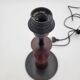 Luminor lamp base in vintage metal and wood