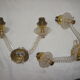 Pair of perspex or acrylate wall lamps 1950/60