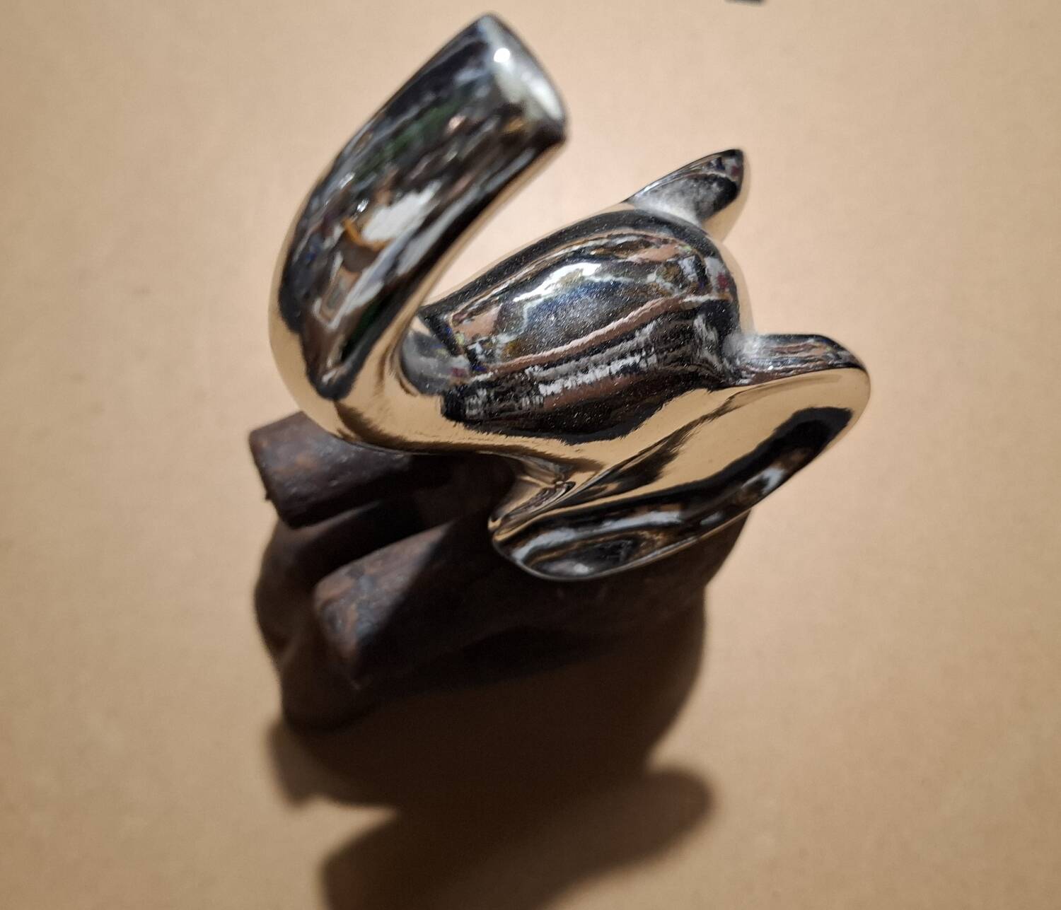 Wooden elephant bookends