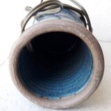 Blue stoneware lamp base
