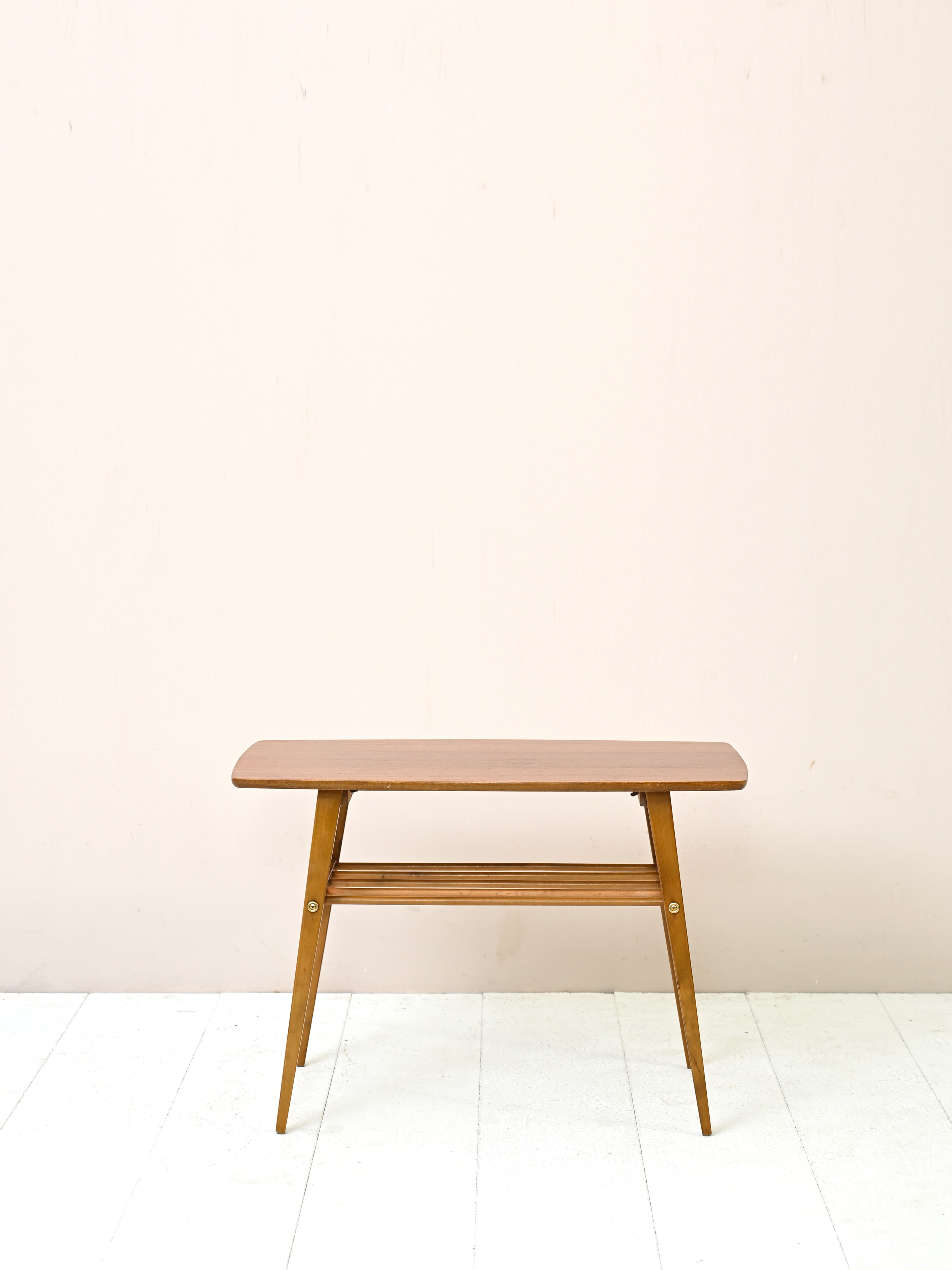 Vintage coffee table with magazine rack