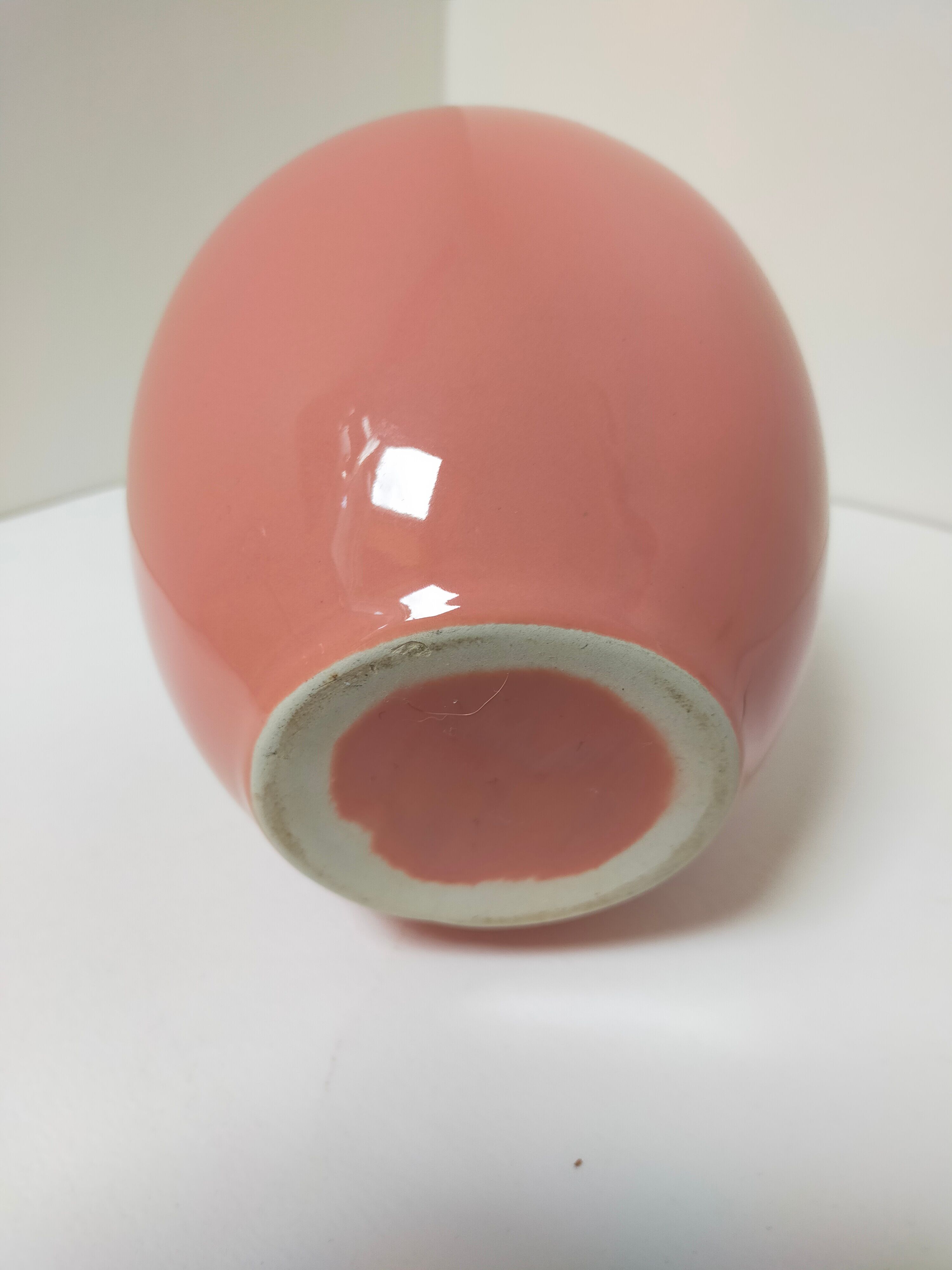 Pink ceramic vase