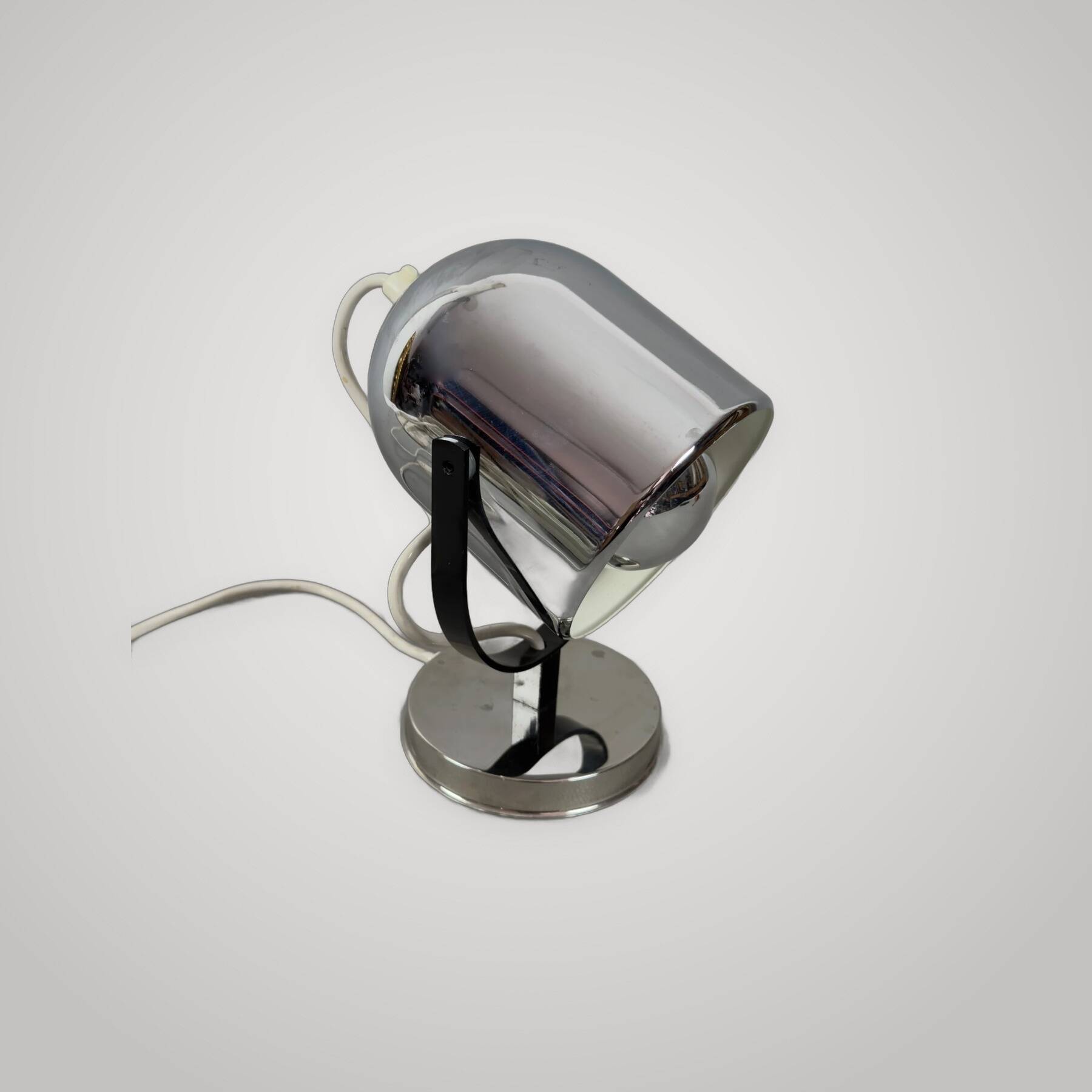 Reggiani Orb Table Lamp Metal Eye Modern Design Vintage 1970s