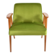 Club armchair 366, designer J. Chierowski, restored, 60s icon, green velvet