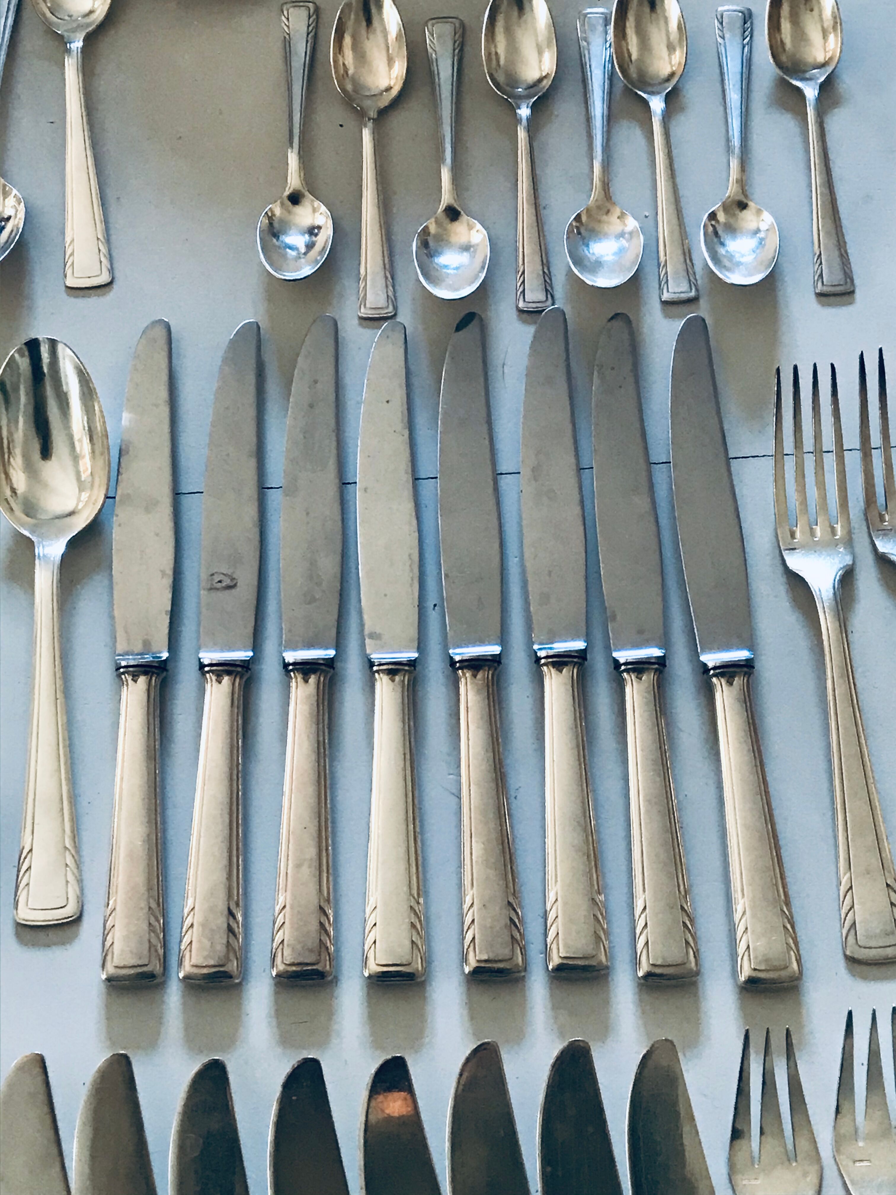 Art Deco Silver Metal Housewife J.Perrin