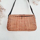 Besace de pêcheur ancienne - panier pêcheur