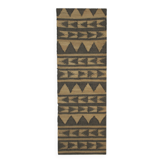 2x6 ft-hemp handwoven runner,balcony,gift, indian traditional rug/carpet.