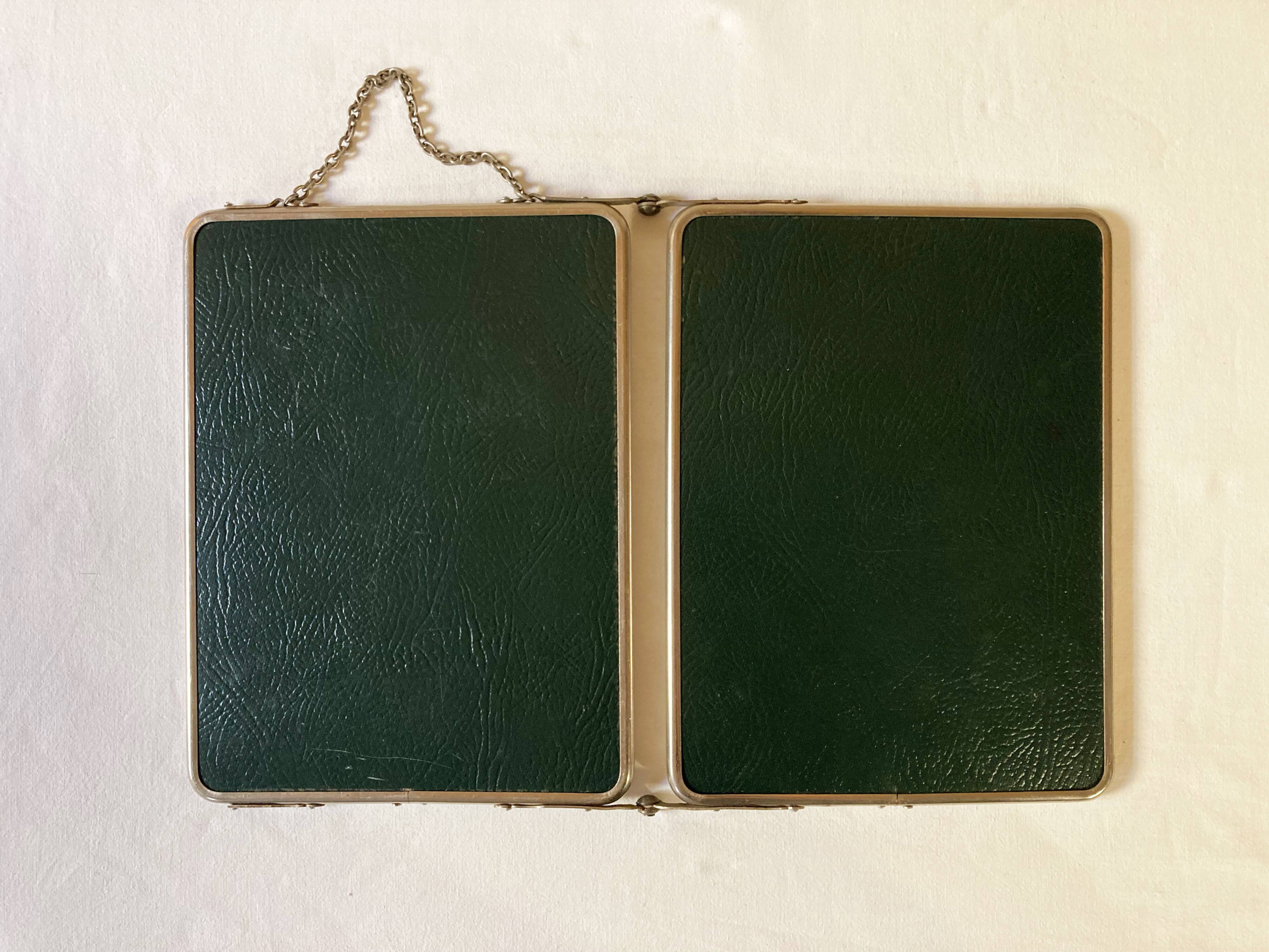 Miroir de barbier dyptique